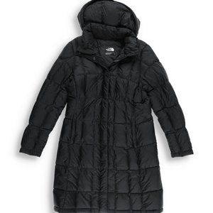 The North Face Long 600 Down Metropolis Parka Coat Black - Medium